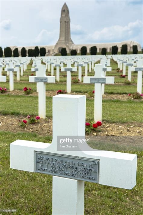 World War I Soldiers Graves Cemetery Of Douaumont And Ossuary