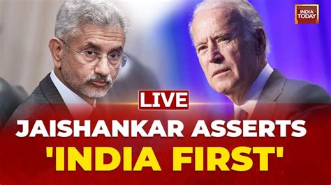 Watch Live S Jaishankar Makes His Stance Clear Sends Message To