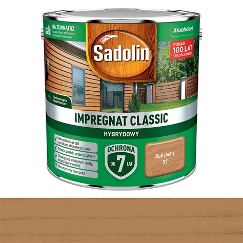 Impregnat do drewna Sadolin Classic hybrydowy Dąb jasny 9L 5327512