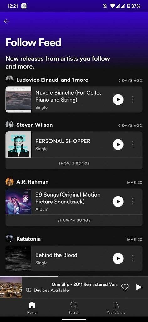 New Releases Section for Followed Artists - The Spotify Community