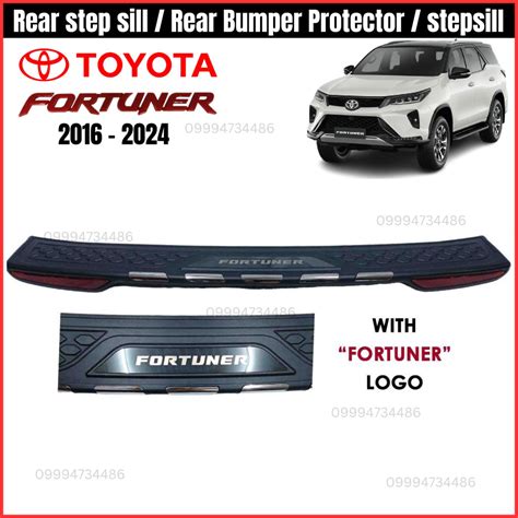 Toyota Fortuner 2016 2024 Rear Step Sill Bumper Protector Thailand