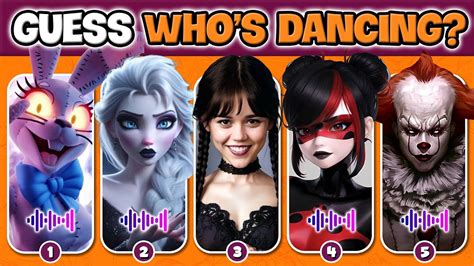 Who DANCES Better Guess Character By DANCE Wednesday Pennywise