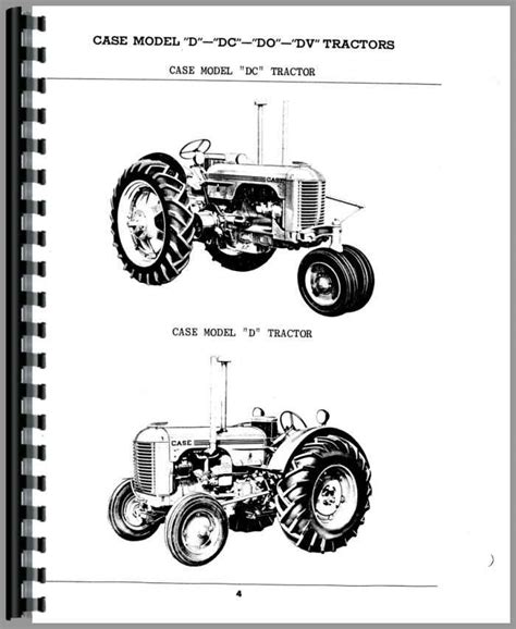 Case DC Tractor Parts Manual