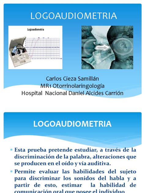 Logoaudiometria Cieza Pdf Sonido Decibel