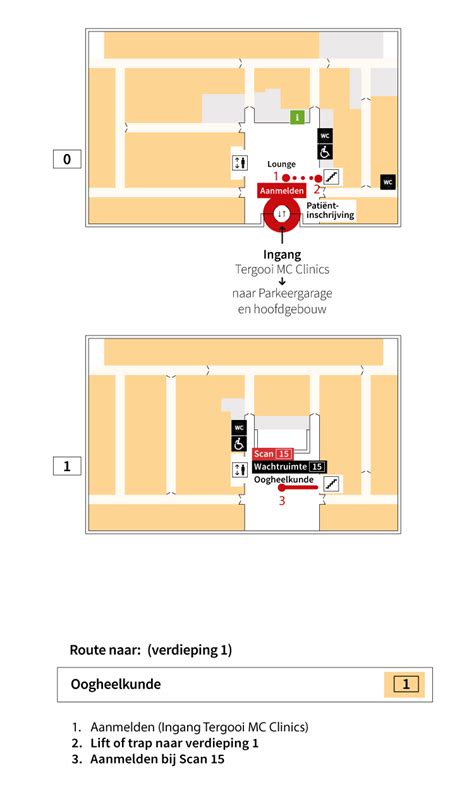 Plattegrond Tergooi MC Clinics 1 Oogheelkunde Tergooi MC