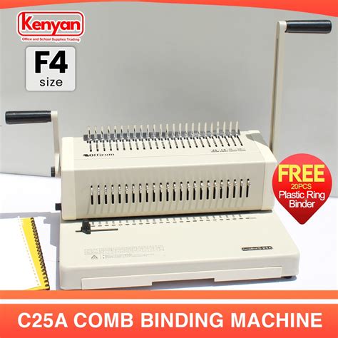 F4 Size Comb Binding Machine C25A Long Legal Officom 25sheets