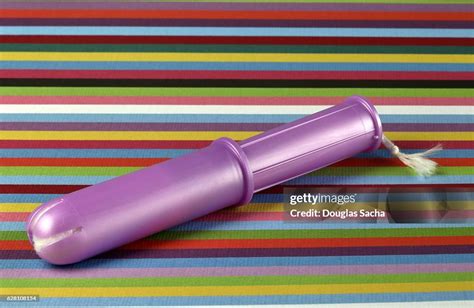 Tampon And Plastic Disposable Applicator High-Res Stock Photo - Getty ...