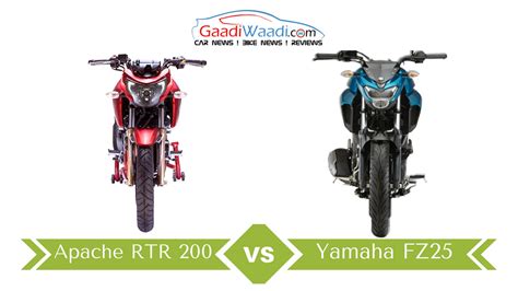 Yamaha Fz Vs Tvs Apache Rtr V Specs Comparison