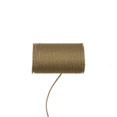 Metallic Cord 1mm Antique Gold