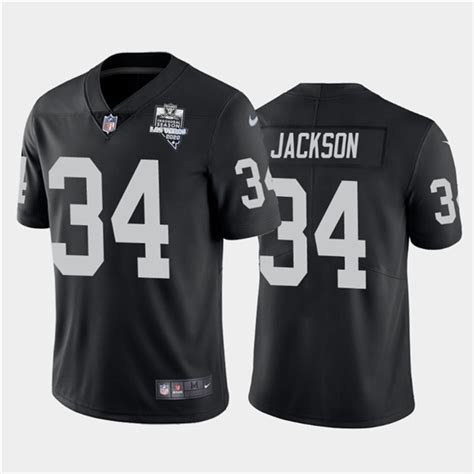 Men S Las Vegas Raiders Black Bo Jackson Inaugural Season