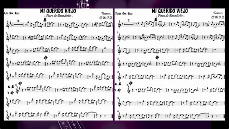 Mi Querido Viejo Partitura Para Saxof N Alto Tenor Youtube