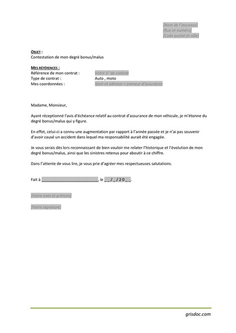 Lettre De Contestation Assurance Cnp