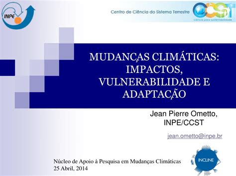 Ppt MudanÇas ClimÁticas Impactos Vulnerabilidade E AdaptaÇÃo