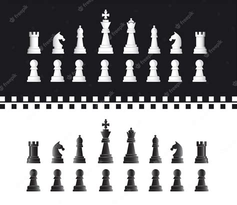 Premium Vector | Chess pieces