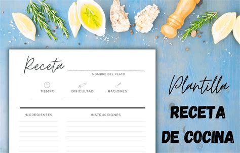 Plantilla Receta Para Imprimir