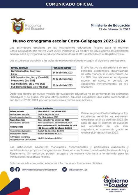 Calendario Escolar Mineduc Image To U