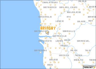 Aringay (Philippines) map - nona.net