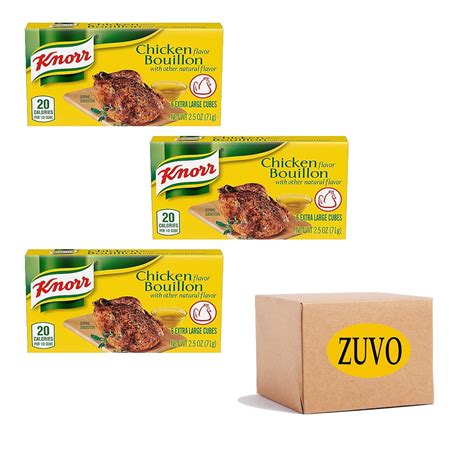 Knorr Chicken Bouillon Cubes 6 Extra Large Cubes Per Pack 3 Pack