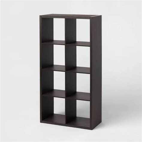 8 Cube Organizer Black - Brightroom™: Wood Laminate Bookshelf, 4 ...