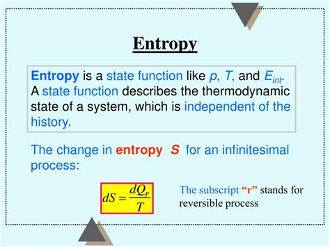 Ppt Entropy And The Second Law Of Thermodynamics Powerpoint