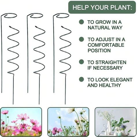 Garden Support Stake Ring Metal Garden Plant Supports Single Stem Shrub