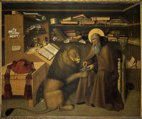 Saint Jerome And The Lion Fifteenth Century Italian Art