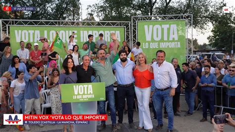 Vox Santiago Abascal En Toledo Mitin Vota Lo Que Importa