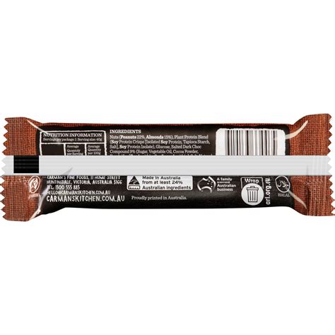 Carman S Salted Dark Choc Almond Gourmet Protein Bars 200g Woolworths