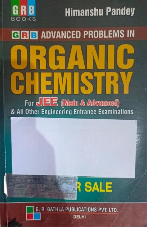 Buy Grb Organic Chemistry For Jee Main And Advanced By Himanshu Pandey