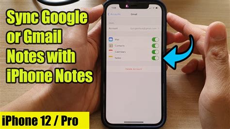 IPhone 12 How To Sync Google Gmail Notes With IPhone Notes YouTube