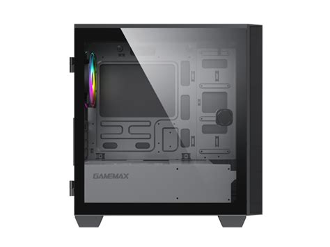 Gamemax Aero Mini Black USB3 0 Tempered Glass Micro ATX Gaming Computer