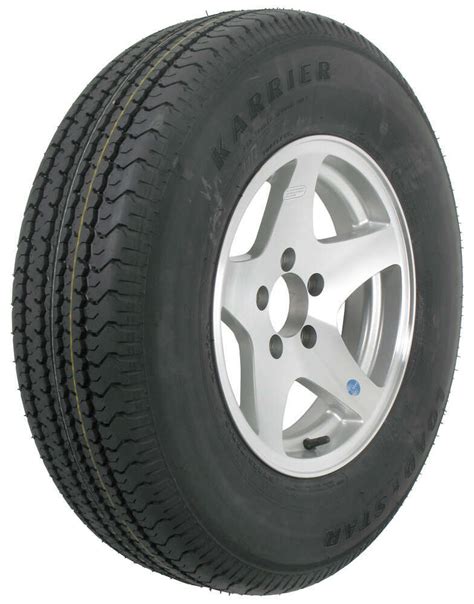 Karrier St22575r15 Radial Trailer Tire With 15 Aluminum Wheel 5 On