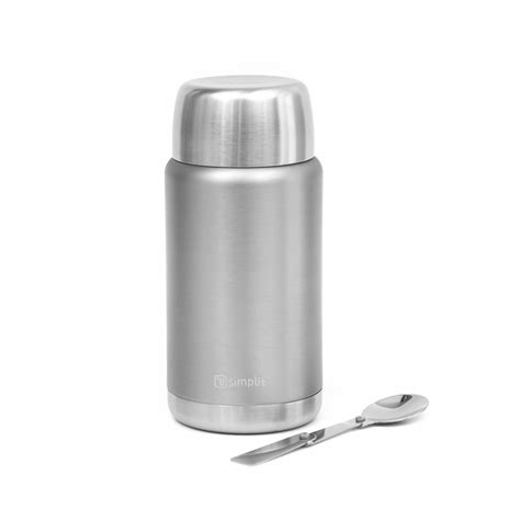 Ripley TERMO DE COMIDA INSULADO ACERO INOX 750 ML GRIS SIMPLIT