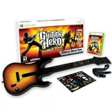 Xbox 360 Bundle Guitar Hero Guitar And Game Video Games Consoles