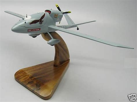 Herti Bae Sytems Uk Uav Airplane Desktop Wood Model Big New Ebay