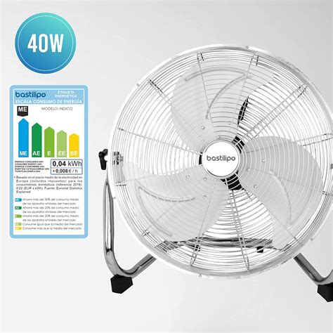 Ventilador Industrial De Pie Indico W Cm Bastilipo