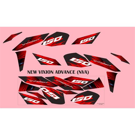 Jual Stiker Striping Decal New Vixion Advance Nva Agni Shopee Indonesia