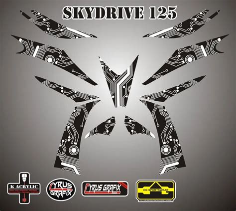 SKYDRIVE 125 STOCK GLOSSY STICKER DECALS Lazada PH