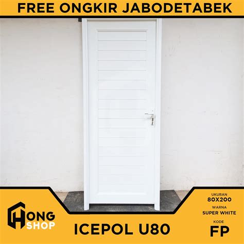 Jual Pintu Kamar Mandi Outdoor UPVC ICEPOL U80 80x200 Shopee Indonesia