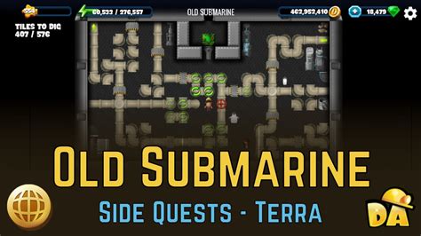 Old Submarine Terra Side Quest Diggy S Adventure Youtube