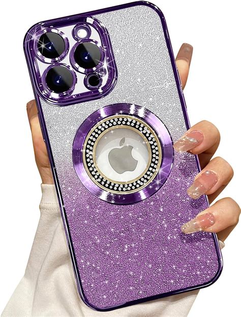 Misscase For Iphone 15 Pro Max Magnetic Glitter Case