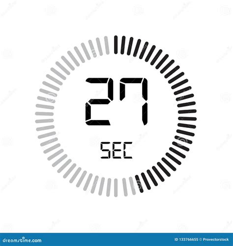 The Seconds Icon Digital Timer Clock And Watch Timer Countdown