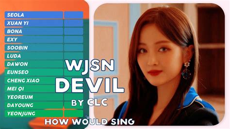 How Would WJSN Sing Devil By CLC Line Distribution YouTube