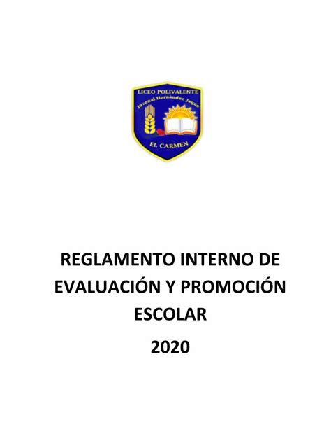 PDF REGLAMENTO INTERNO DE EVALUACIÓN Y Juvenal Hernández Jaque