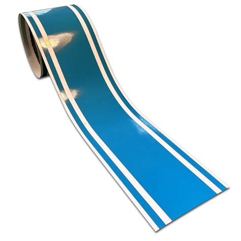 3 X72 Light Blue Vinyl Racing Stripes Car Boat Trailer Sticker