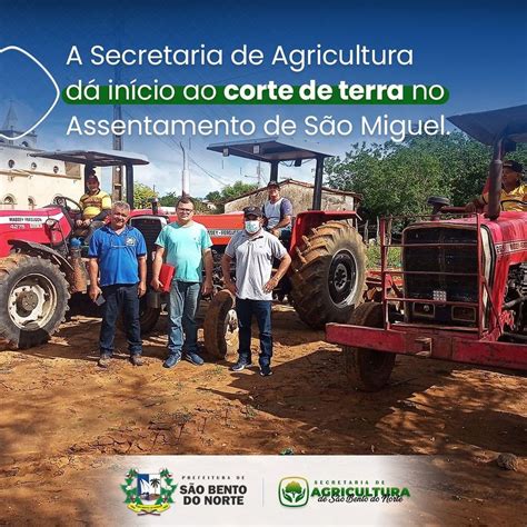 Prefeitura Municipal de São Bento do Norte Início do corte de terra