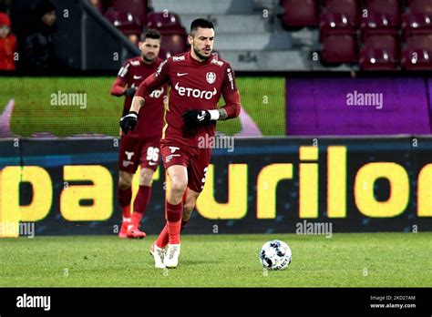 Andrei Burca In Action During Cfr Cluj Vs Uta Arad Romanian Liga Dr