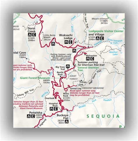 Sequoia National Forest Trail Map