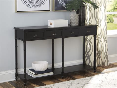 Signature Design By Ashley Eirdale Black Console Sofa Table Eirdale Collection 4 Reviews