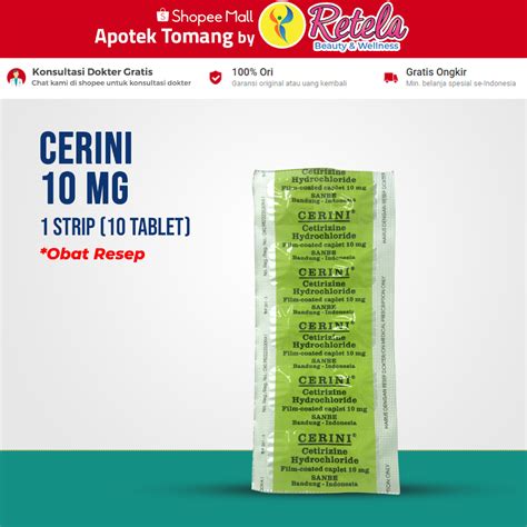 Jual Cerini Mg Strip Tablet Shopee Indonesia